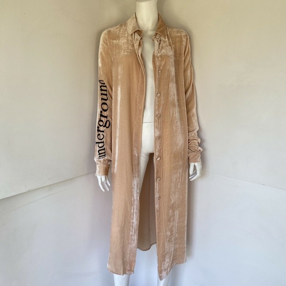 Filles A Papa Hailey Beiber Underground Velvet duster S - Picture 6 of 11